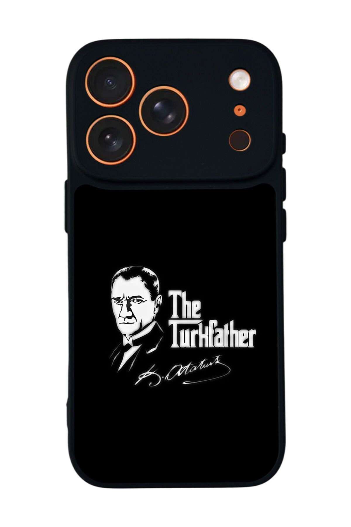 iPhone 17 Pro Max Uyumlu Mustafa Kemal Ataturk Tasarımlı Glossy Premium Kılıf