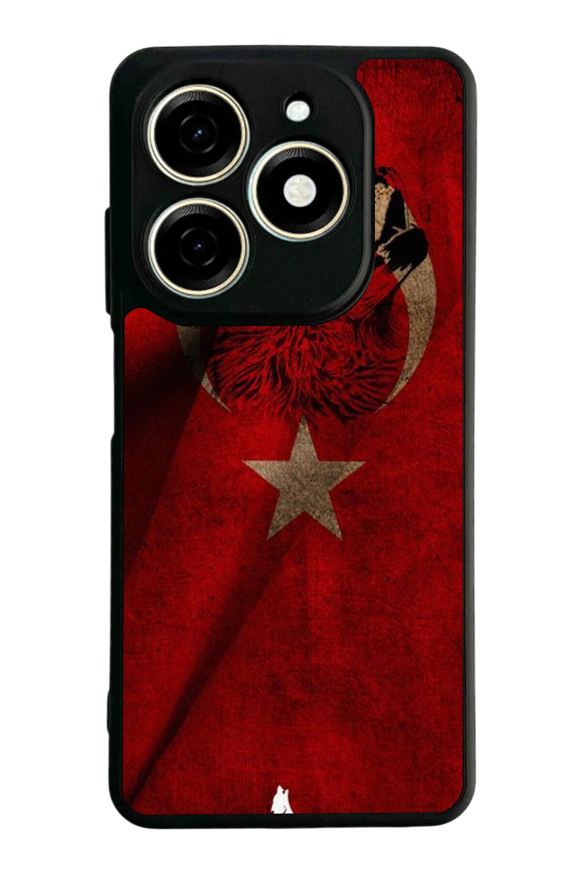 Infınıx Smart 8 Pro Uyumlu Türk Bayragi Tasarımlı Glossy Premium Kılıf