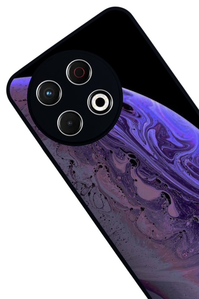 Tecno Spark 30 Pro Uyumlu Ay Tasarımlı Glossy Premium Kılıf