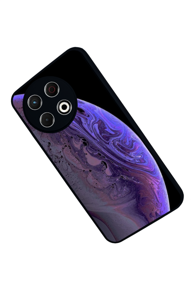 Tecno Spark 30 Pro Uyumlu Ay Tasarımlı Glossy Premium Kılıf