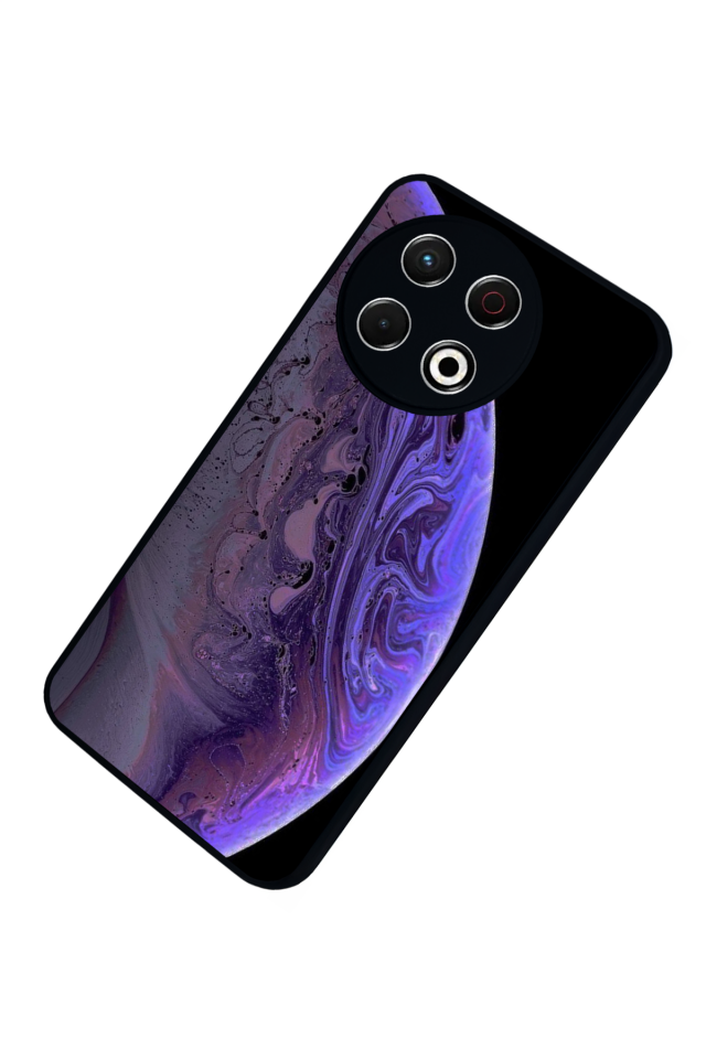 Tecno Spark 30 Pro Uyumlu Ay Tasarımlı Glossy Premium Kılıf