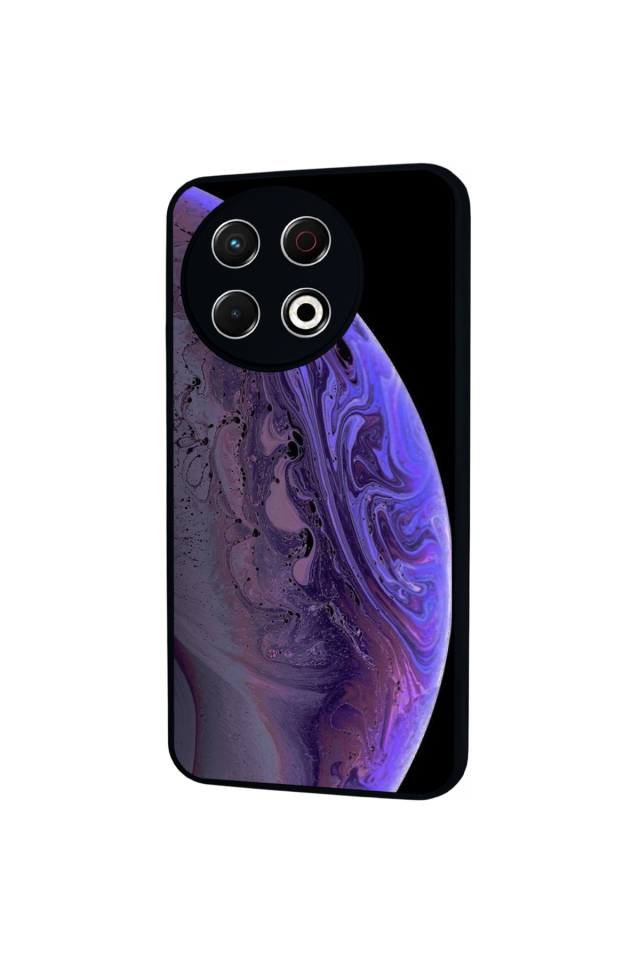 Tecno Spark 30 Pro Uyumlu Ay Tasarımlı Glossy Premium Kılıf