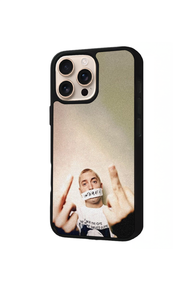 iPhone 14 Pro Uyumlu Eminem Tasarımlı Glossy Premium Kılıf