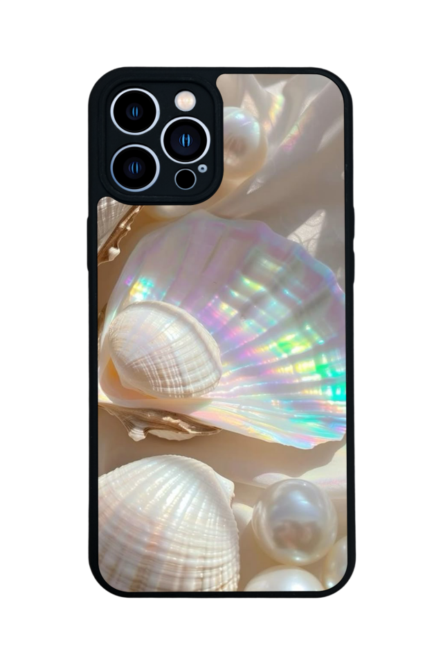 iPhone 13 Pro Max Uyumlu  İnci Tasarımlı Glossy Premium Kılıf