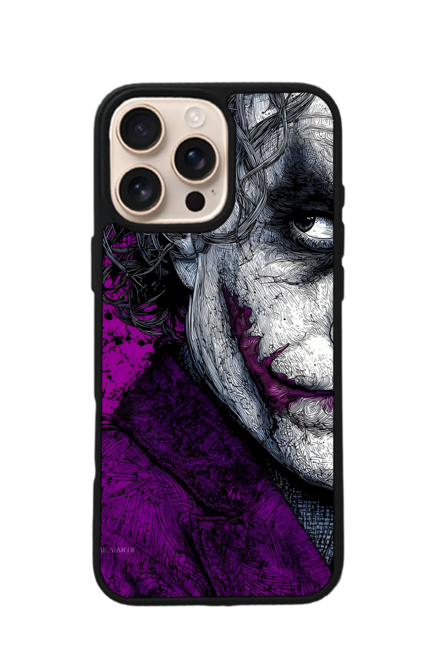 iPhone 15 Pro Max Uyumlu Joker Tasarımlı Glossy Premium Kılıf