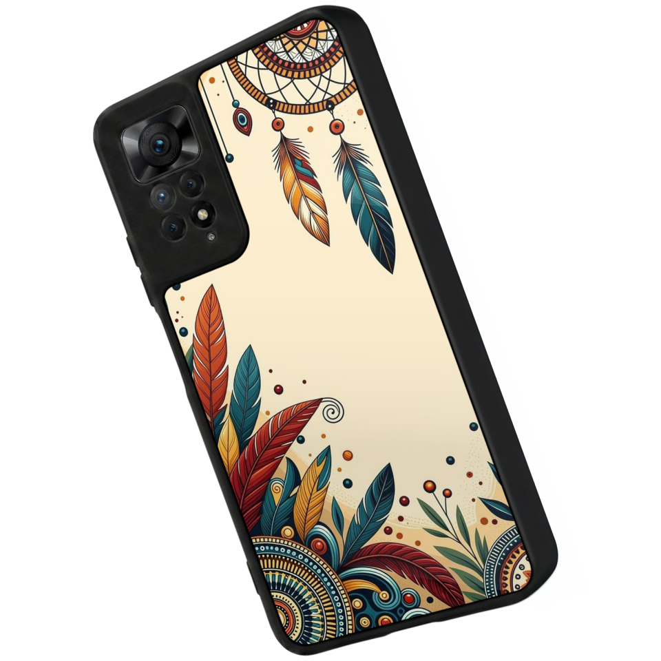 Xiaomi Redmi Note 11 Pro Uyumlu Mandala Tasarımlı Glossy Premium Kılıf