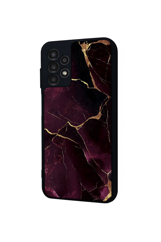 Samsung Galaxy A23 Uyumlu Mermer Marble Tasarımlı Glossy Premium Kılıf