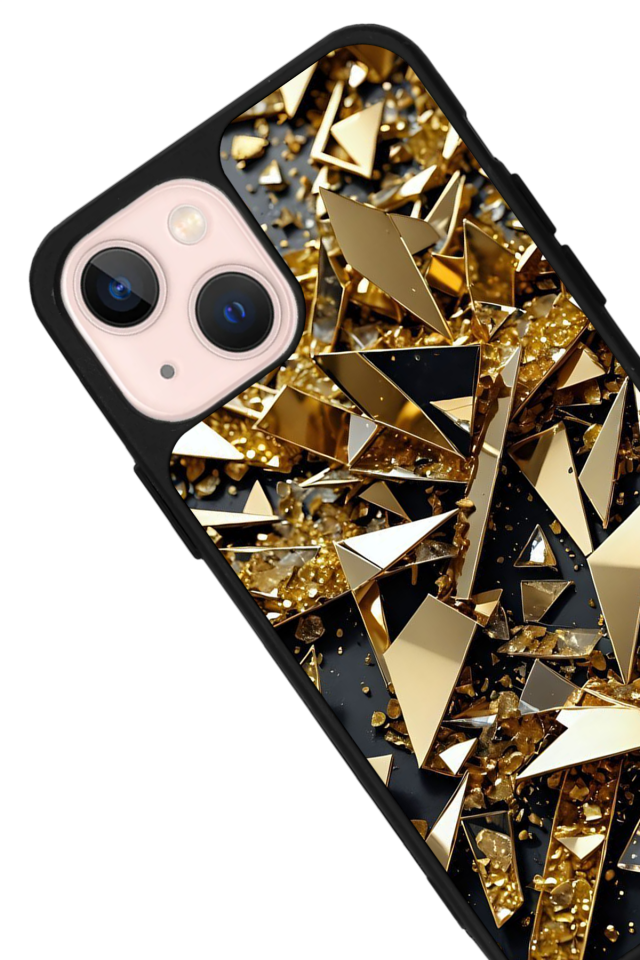 iPhone 14 Plus Uyumlu Mermer Marble Tasarımlı Glossy Premium Kılıf