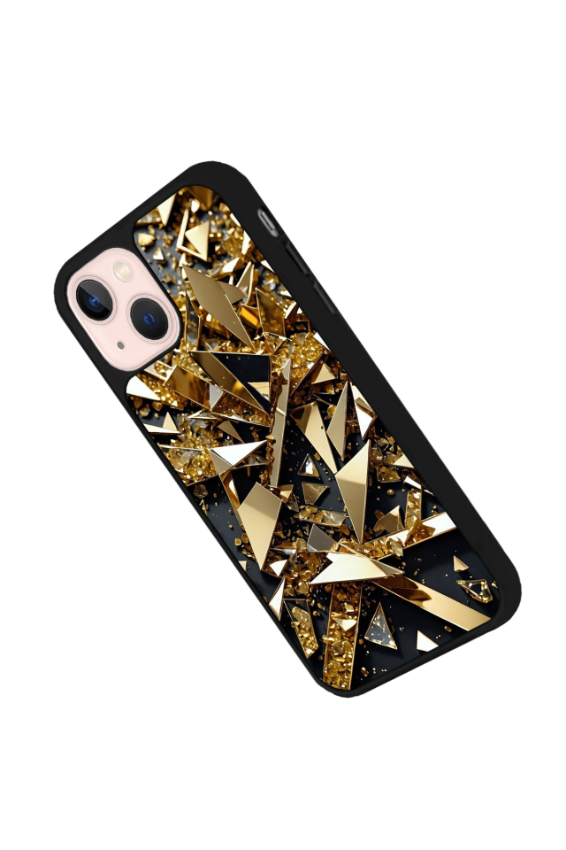 iPhone 14 Plus Uyumlu Mermer Marble Tasarımlı Glossy Premium Kılıf