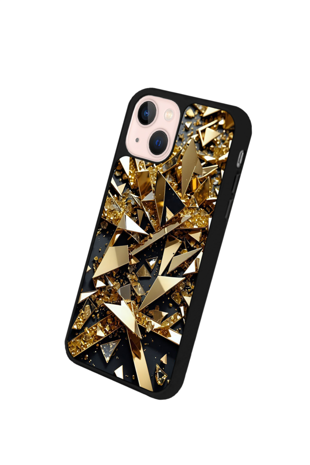 iPhone 14 Plus Uyumlu Mermer Marble Tasarımlı Glossy Premium Kılıf