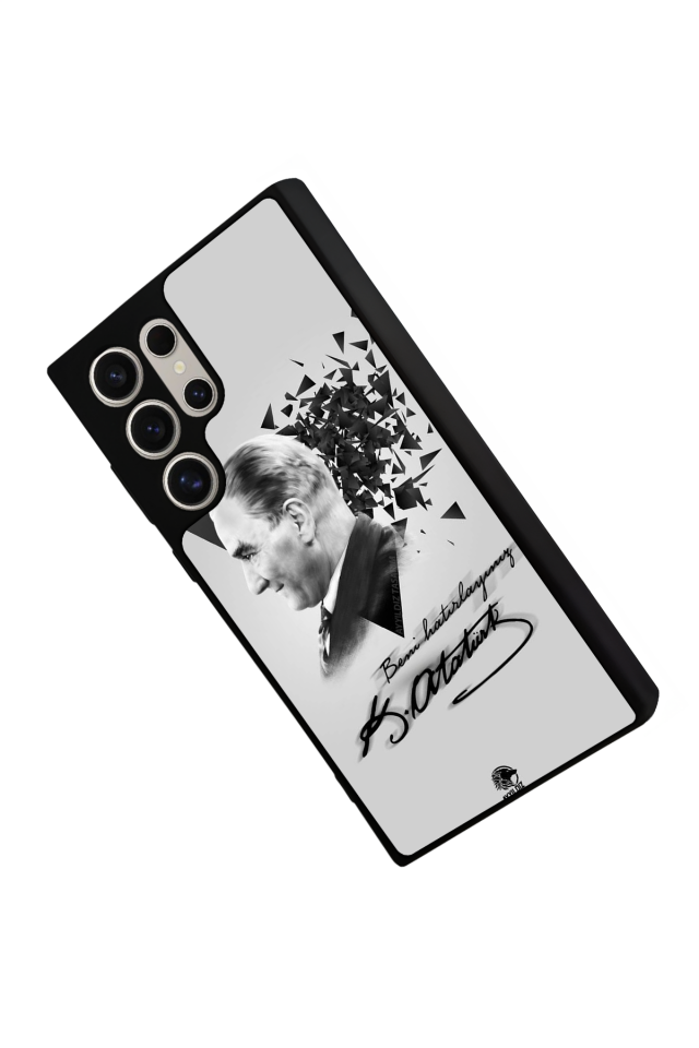 Samsung Galaxy S23 Ultra Uyumlu Mustafa Kemal Ataturk Tasarımlı Glossy Premium Kılıf