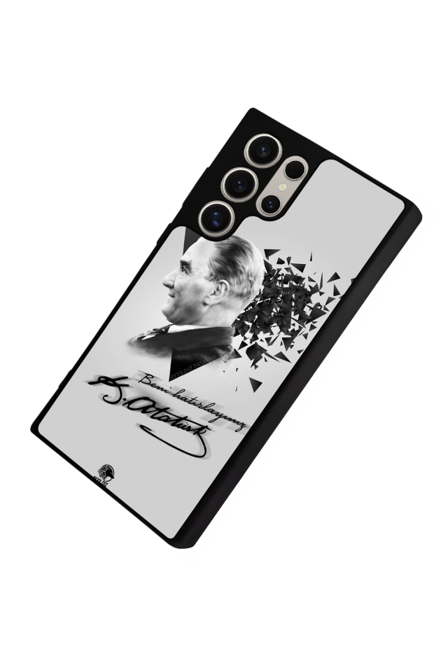 Samsung Galaxy S23 Ultra Uyumlu Mustafa Kemal Ataturk Tasarımlı Glossy Premium Kılıf