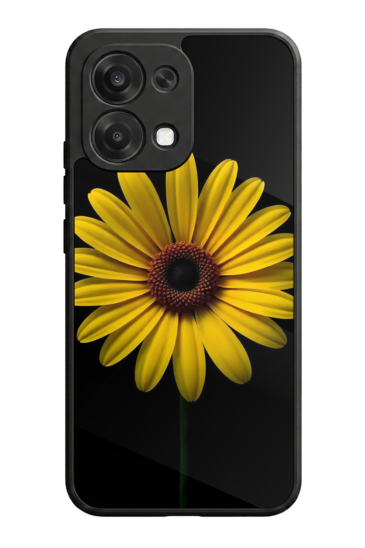 Oppo A6 Pro Uyumlu Papatya Tasarımlı Glossy Premium Kılıf
