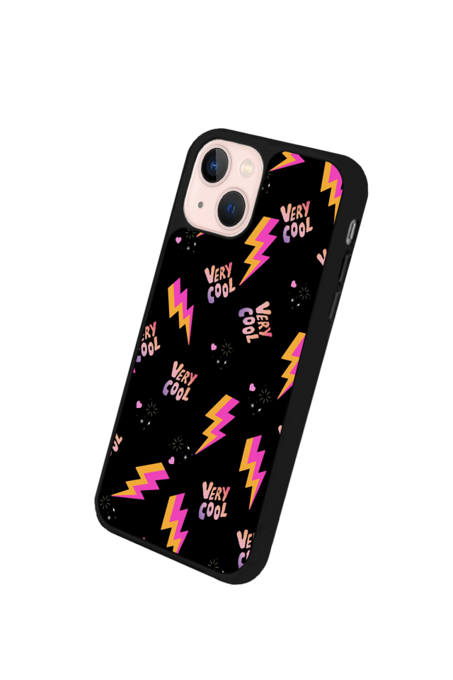 iPhone 15 Plus Uyumlu Simsek Tasarımlı Glossy Premium Kılıf