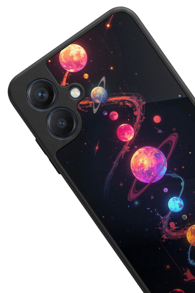 Samsung Galaxy A07 Uyumlu Uzay Tasarımlı Glossy Premium Kılıf