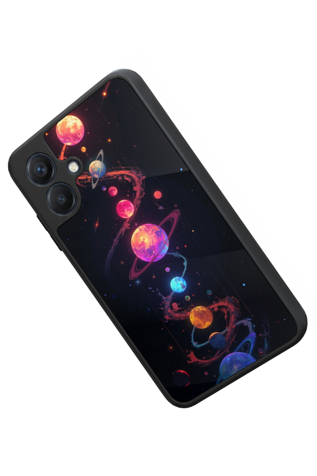 Samsung Galaxy A07 Uyumlu Uzay Tasarımlı Glossy Premium Kılıf