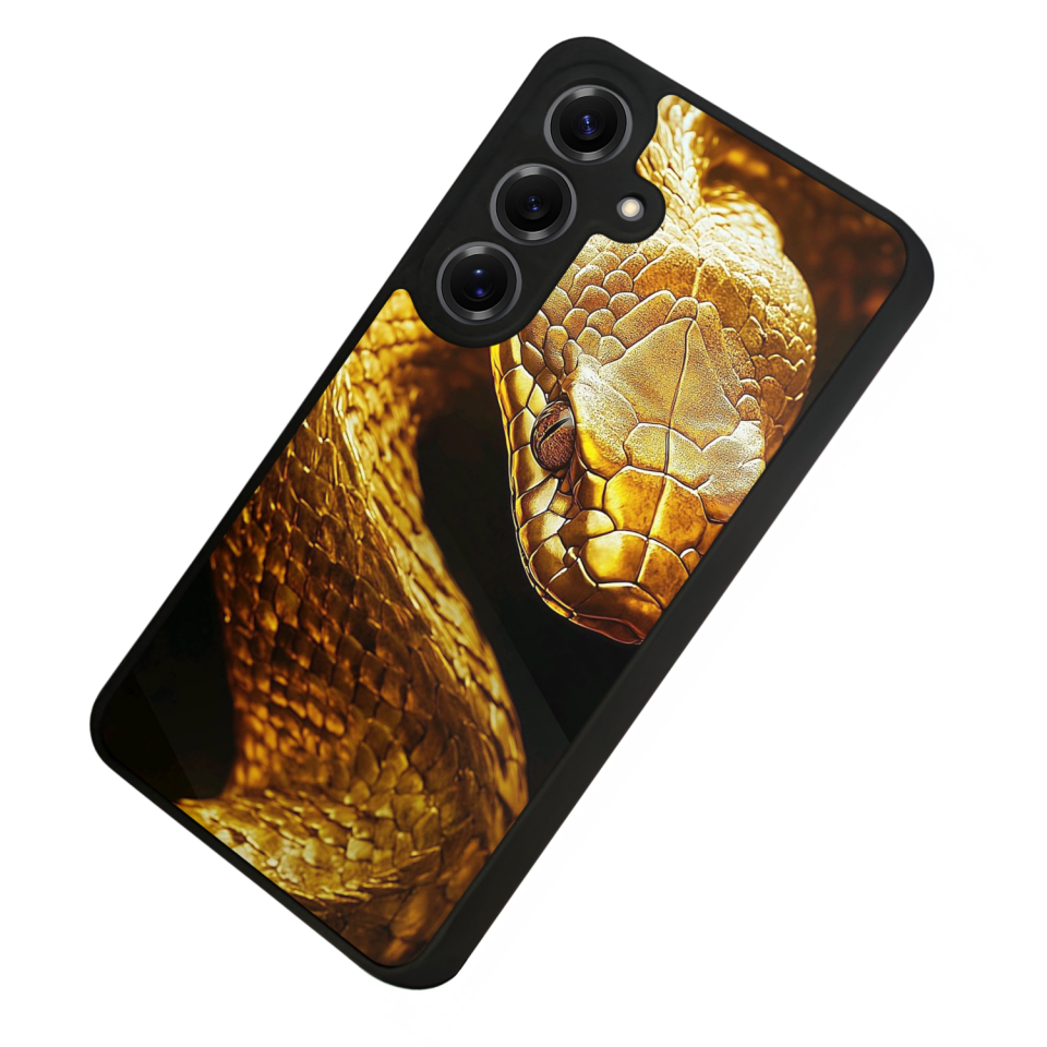 Samsung Galaxy S25 Uyumlu Yılan Tasarımlı Glossy Premium Kılıf