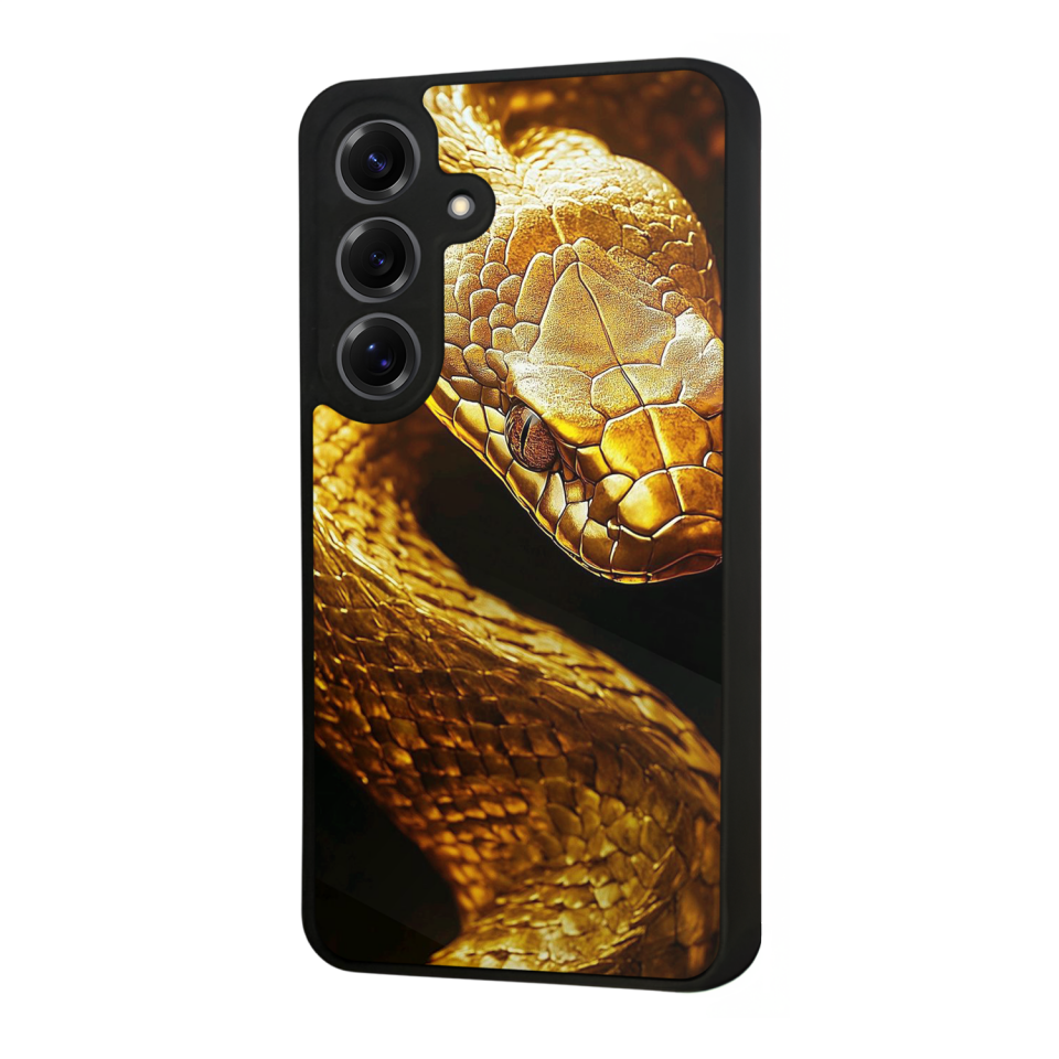 Samsung Galaxy S25 Uyumlu Yılan Tasarımlı Glossy Premium Kılıf