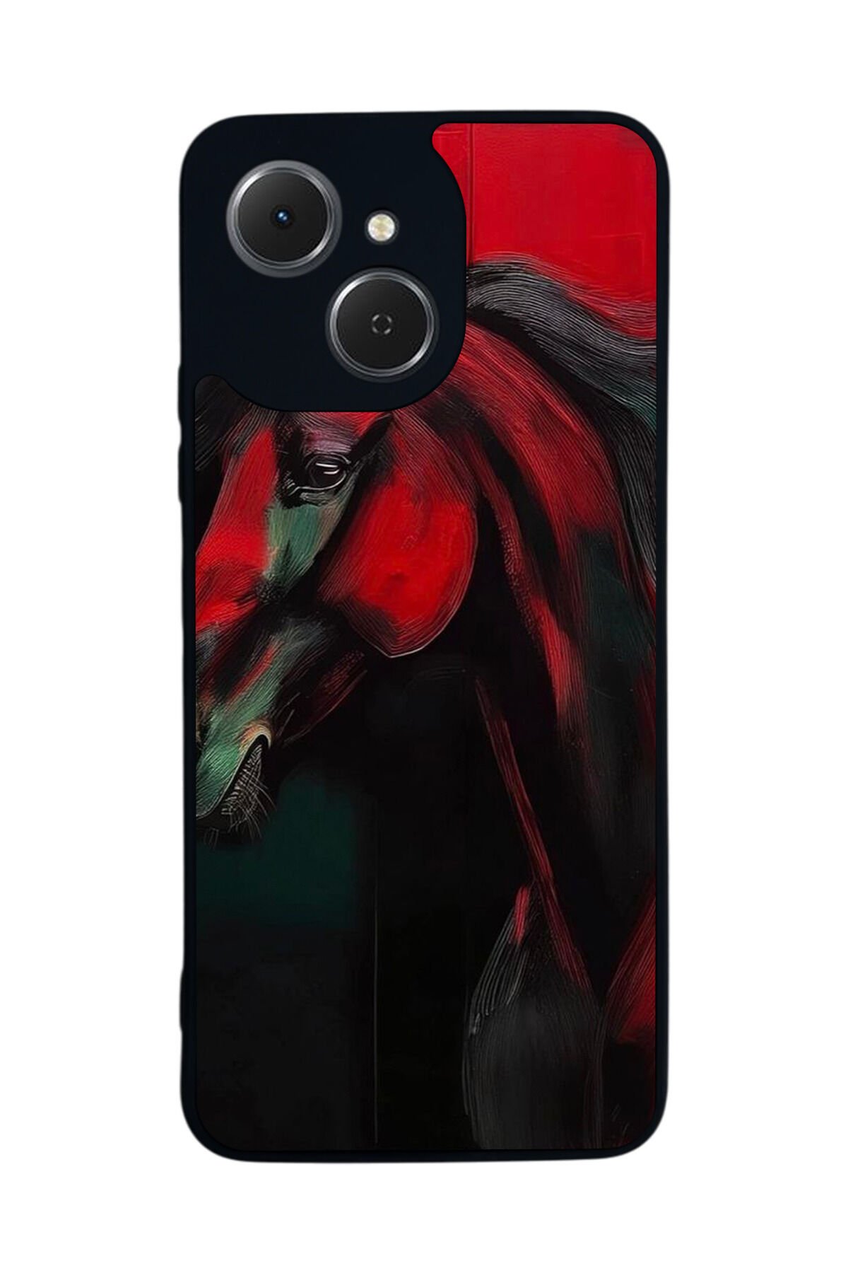 Tecno Spark 40C Uyumlu At Horse Tasarımlı Glossy Premium Kılıf