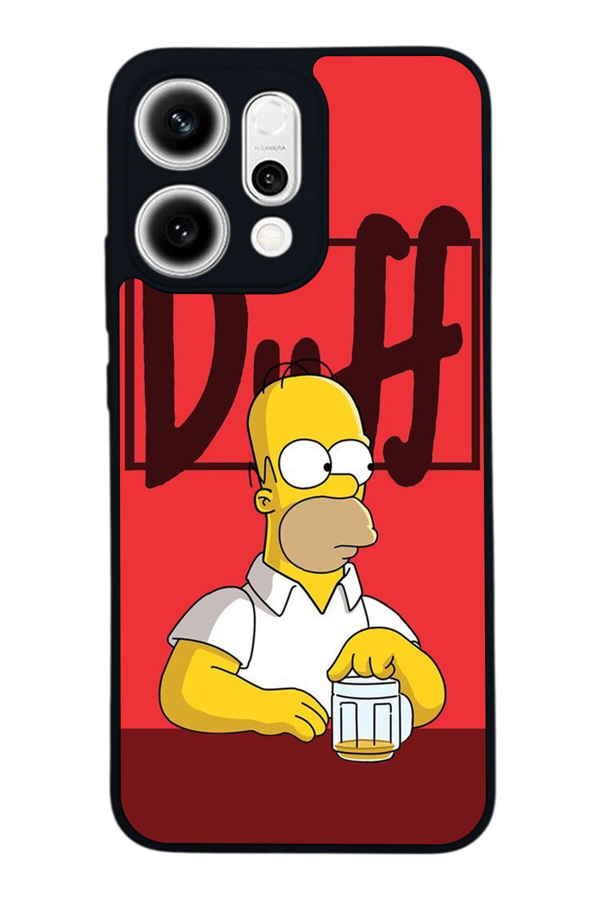 Oppo Reno 14 Uyumlu The Simpsons Tasarımlı Glossy Premium Kılıf