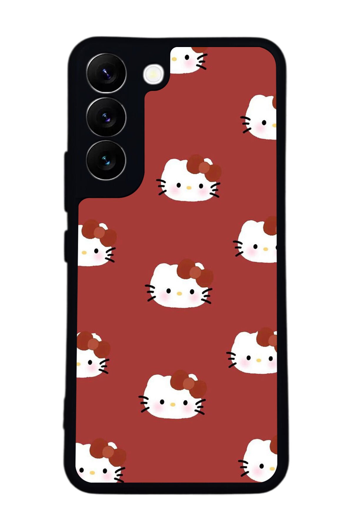 Samsung Galaxy S22 Uyumlu HelloKitty Tasarımlı Glossy Premium Kılıf