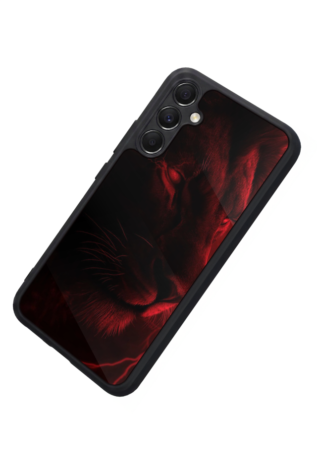 Samsung Galaxy M34 Uyumlu Aslan Tasarımlı Glossy Premium Kılıf