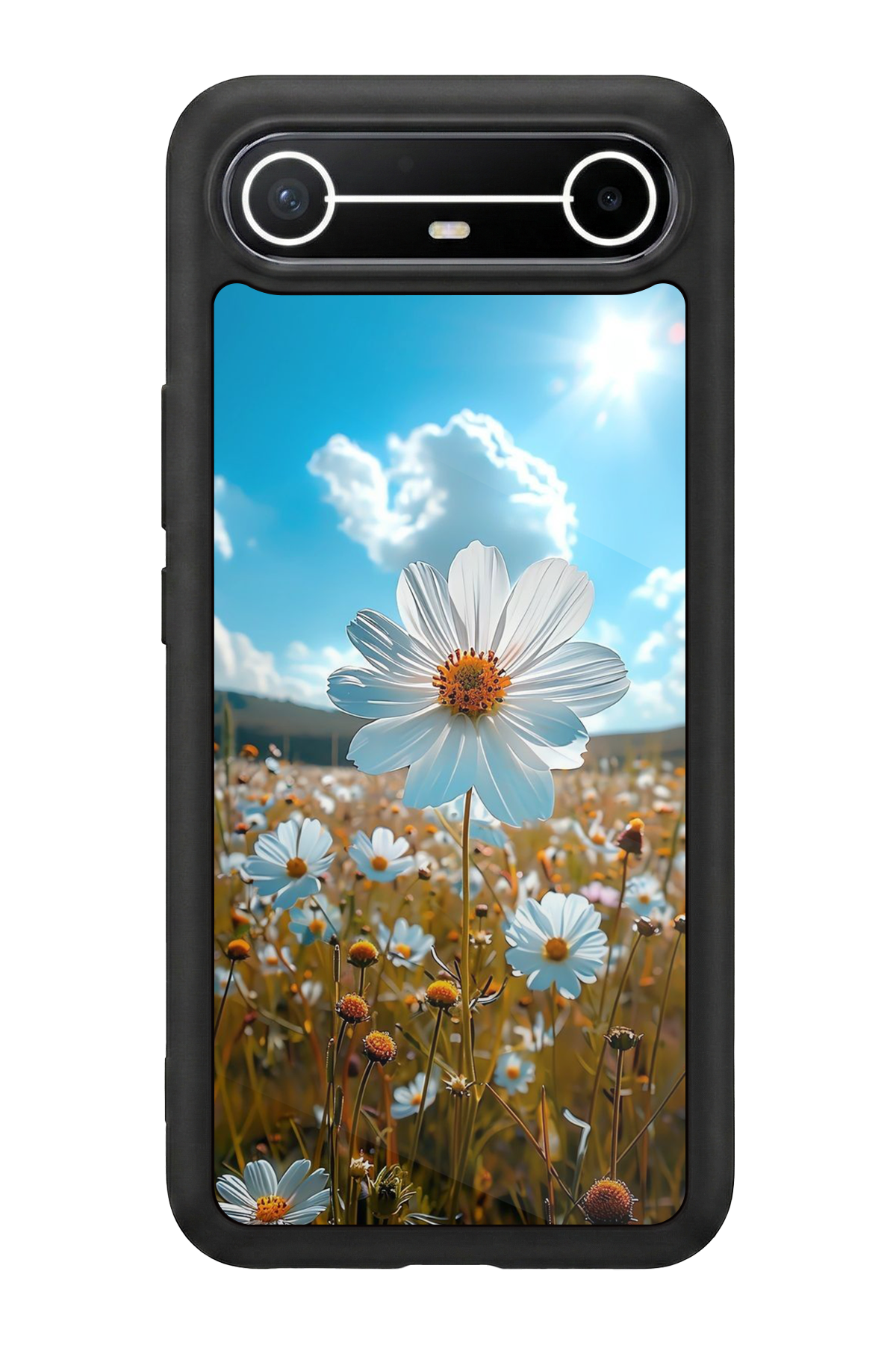 Tecno Spark Slim 5G Uyumlu Cicek Tasarımlı Glossy Premium Kılıf