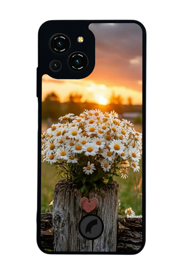 Reeder S23 Pro Max Uyumlu Cicek Tasarımlı Glossy Premium Kılıf