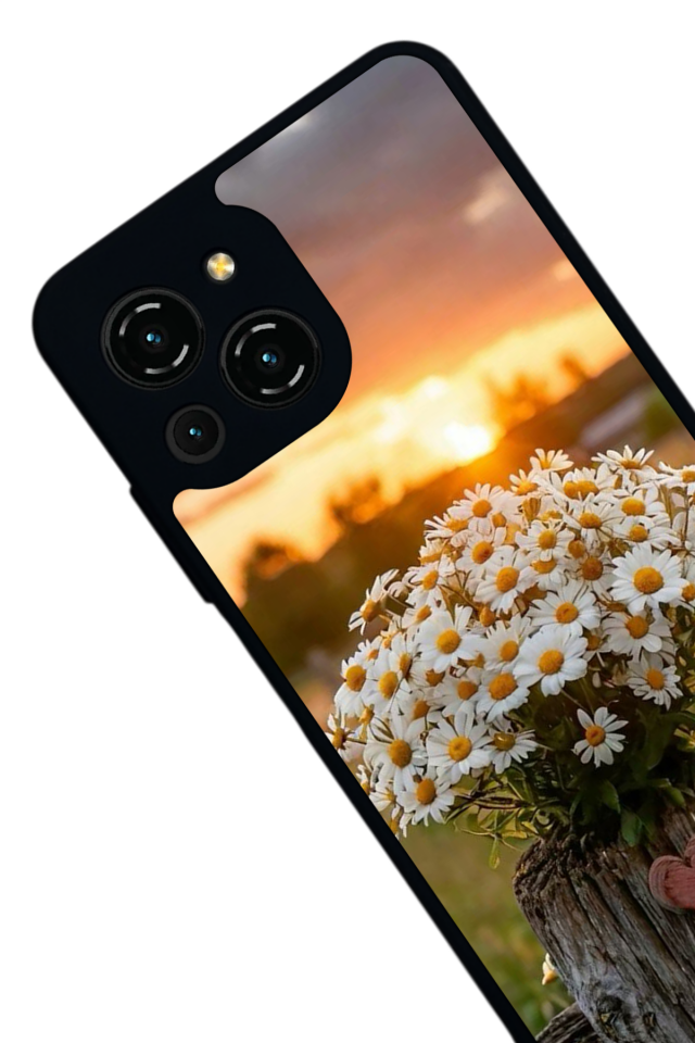 Reeder S23 Pro Max Uyumlu Cicek Tasarımlı Glossy Premium Kılıf