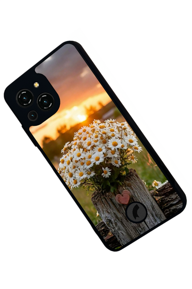 Reeder S23 Pro Max Uyumlu Cicek Tasarımlı Glossy Premium Kılıf