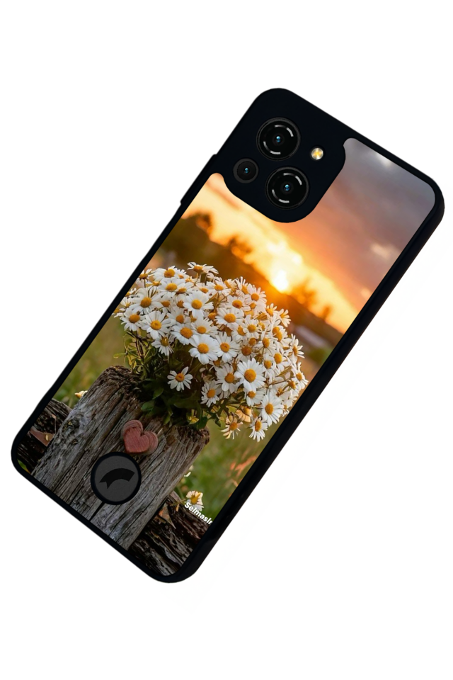 Reeder S23 Pro Max Uyumlu Cicek Tasarımlı Glossy Premium Kılıf