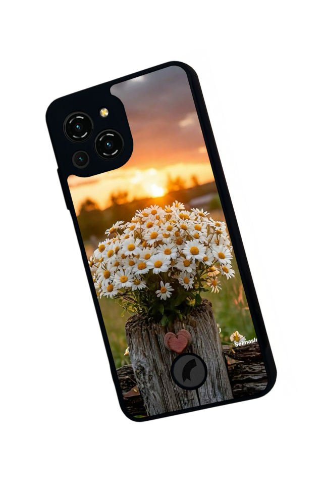 Reeder S23 Pro Max Uyumlu Cicek Tasarımlı Glossy Premium Kılıf