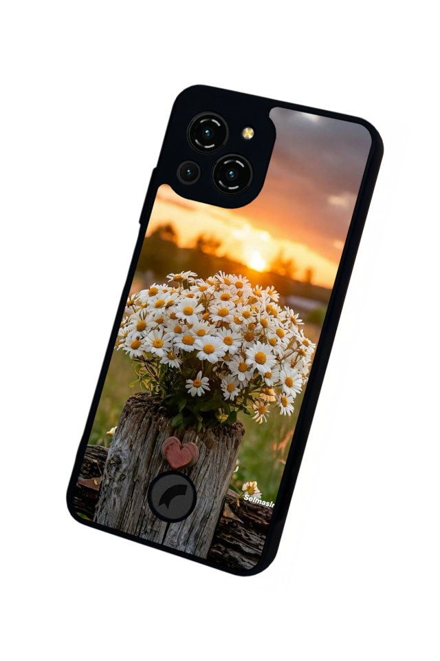 Reeder S23 Pro Max Uyumlu Cicek Tasarımlı Glossy Premium Kılıf