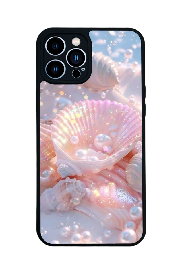 iPhone 13 Pro Max Uyumlu  İnci Tasarımlı Glossy Premium Kılıf