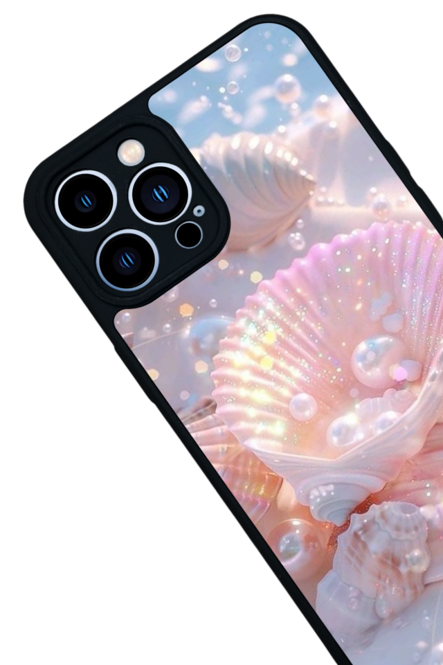iPhone 13 Pro Max Uyumlu  İnci Tasarımlı Glossy Premium Kılıf
