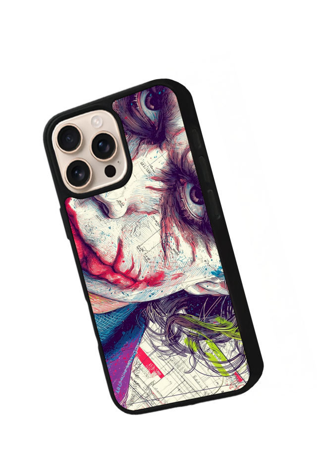 iPhone 15 Pro Max Uyumlu Joker Tasarımlı Glossy Premium Kılıf