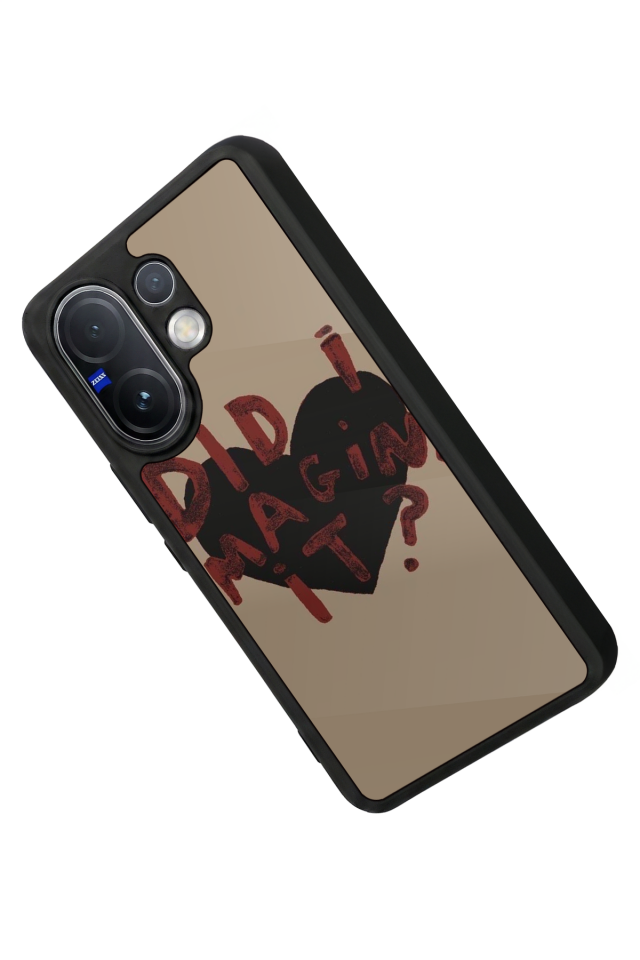 Vivo V60 Uyumlu Kalp Love Tasarımlı Glossy Premium Kılıf