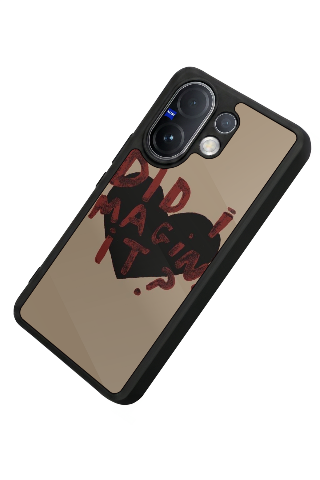 Vivo V60 Uyumlu Kalp Love Tasarımlı Glossy Premium Kılıf