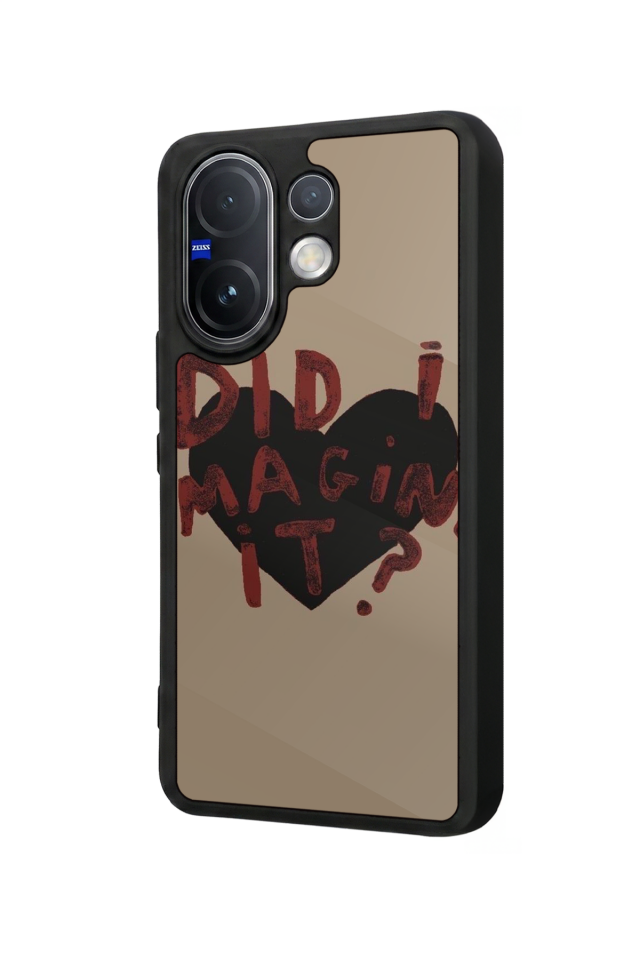 Vivo V60 Uyumlu Kalp Love Tasarımlı Glossy Premium Kılıf