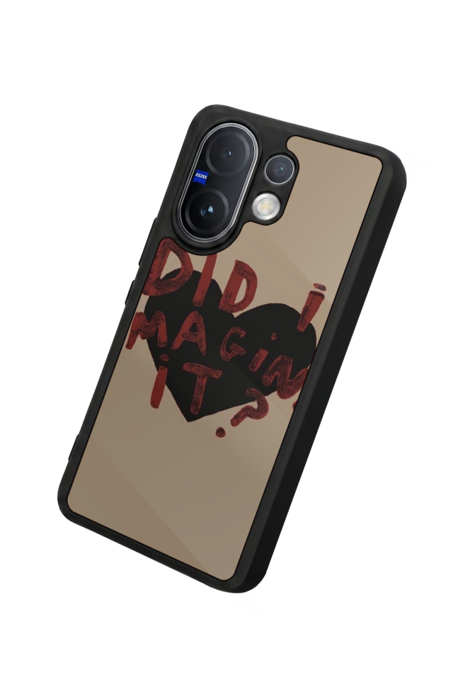 Vivo V60 Uyumlu Kalp Love Tasarımlı Glossy Premium Kılıf