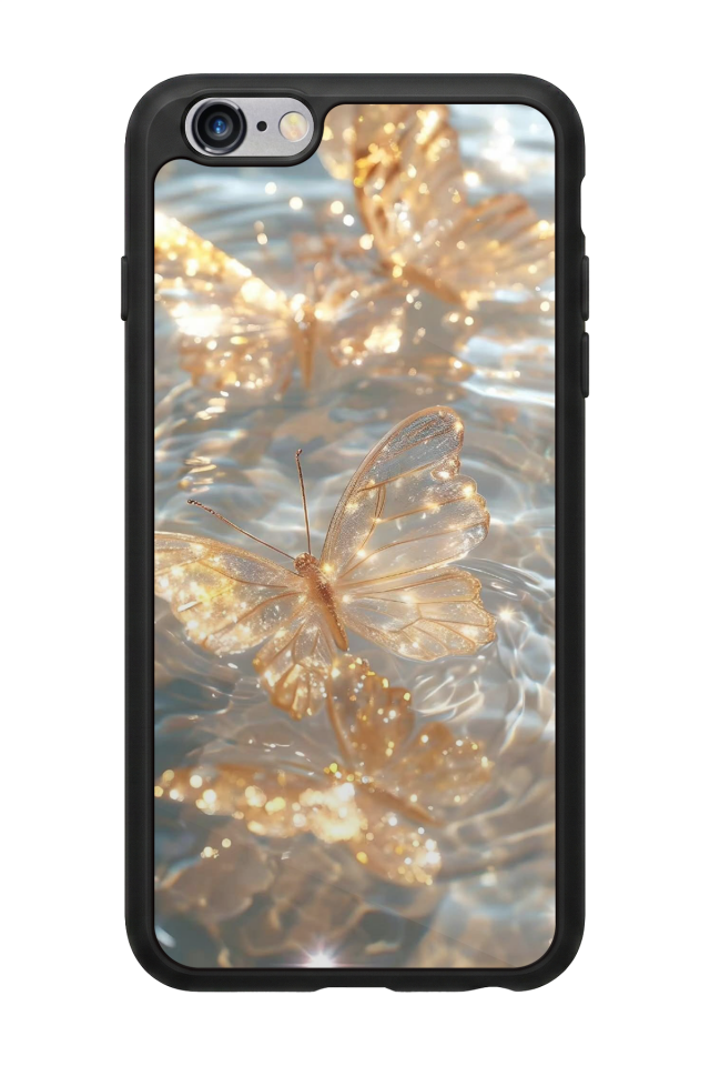 iPhone 6 Plus Uyumlu Kelebek Tasarımlı Glossy Premium Kılıf