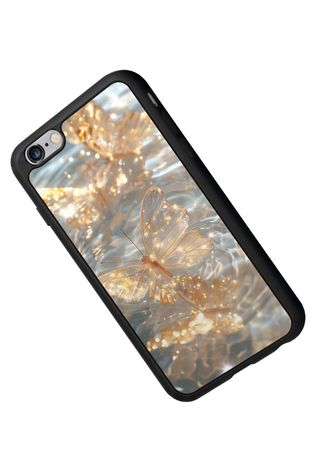 iPhone 6 Plus Uyumlu Kelebek Tasarımlı Glossy Premium Kılıf