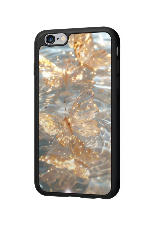 iPhone 6 Plus Uyumlu Kelebek Tasarımlı Glossy Premium Kılıf