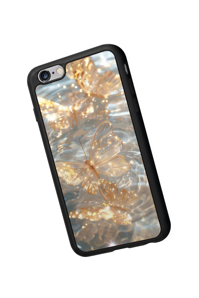 iPhone 6 Plus Uyumlu Kelebek Tasarımlı Glossy Premium Kılıf
