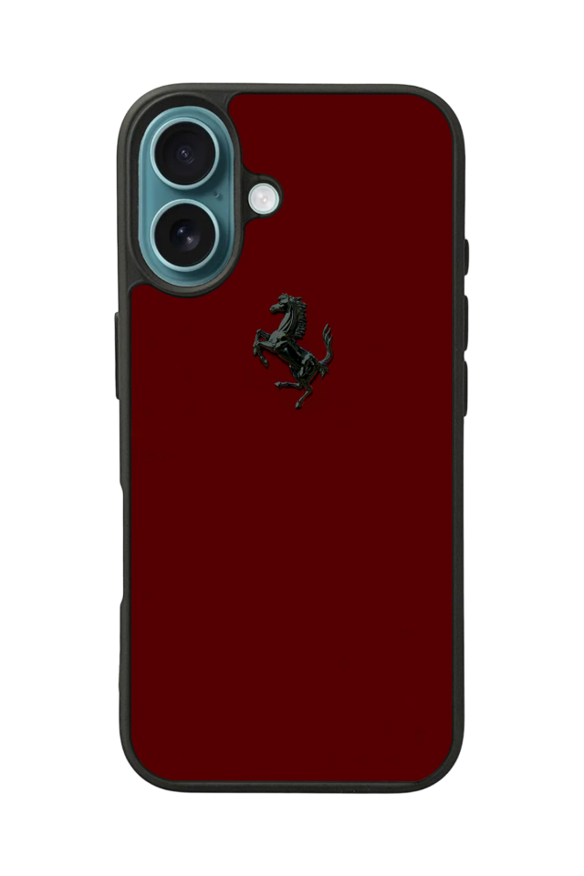 iPhone 16 Uyumlu Kirmizi Tasarımlı Glossy Premium Kılıf