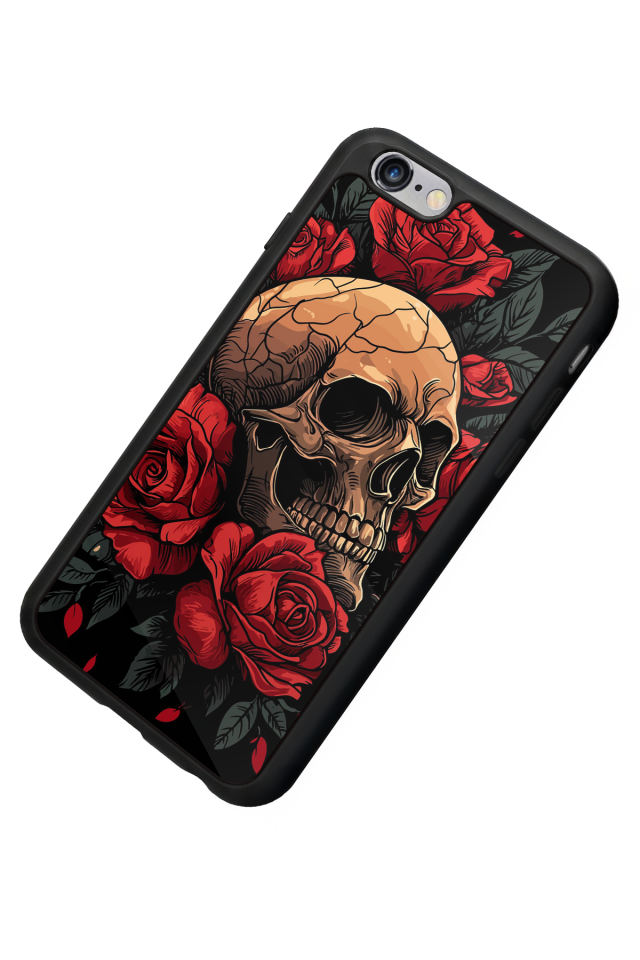 iPhone 6s Plus Uyumlu KuruKafa Tasarımlı Glossy Premium Kılıf