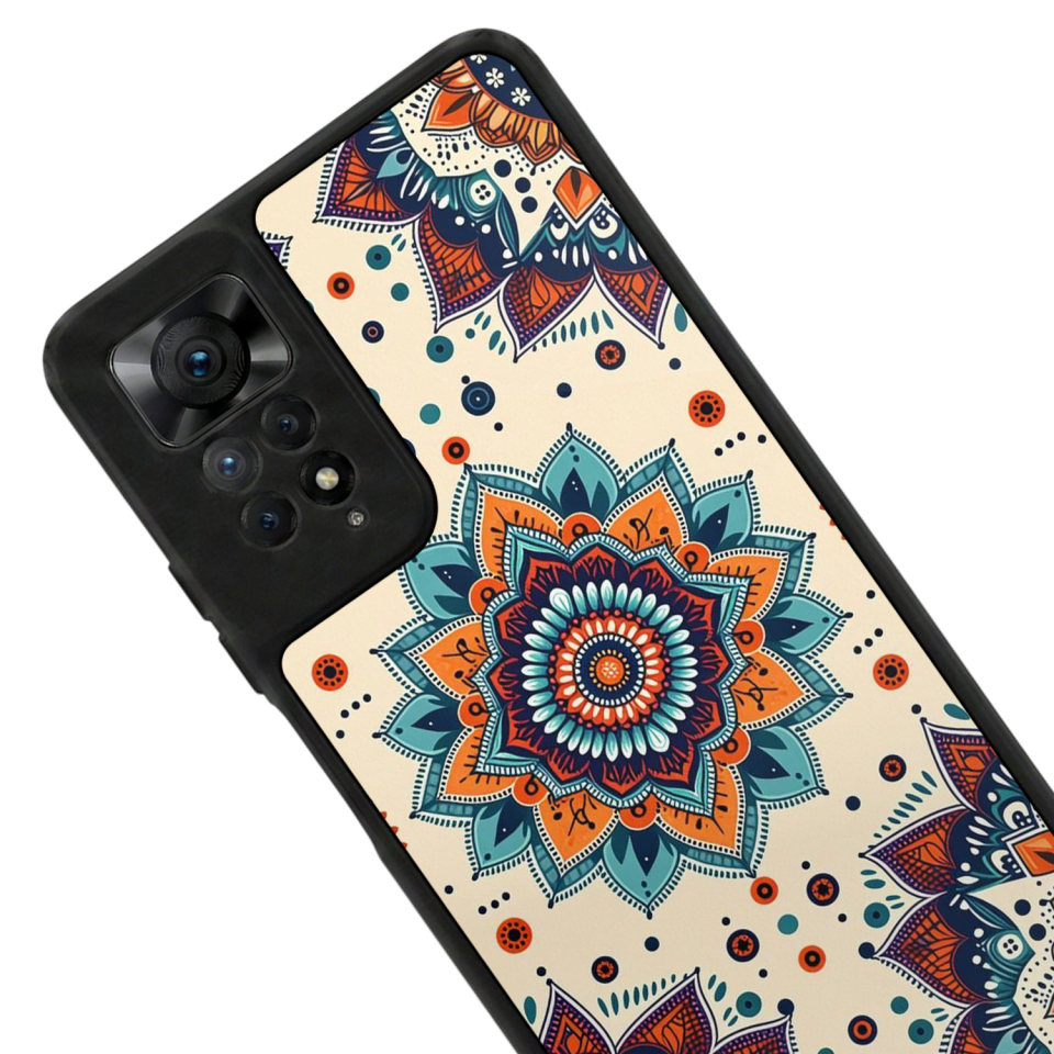 Xiaomi Redmi Note 11 Pro Uyumlu Mandala Tasarımlı Glossy Premium Kılıf