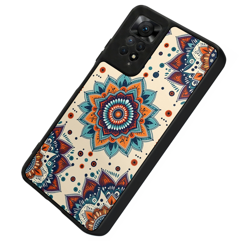 Xiaomi Redmi Note 11 Pro Uyumlu Mandala Tasarımlı Glossy Premium Kılıf