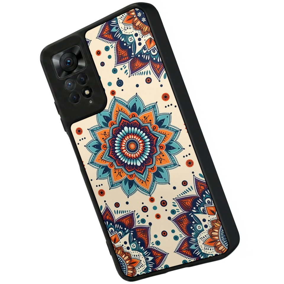 Xiaomi Redmi Note 11 Pro Uyumlu Mandala Tasarımlı Glossy Premium Kılıf