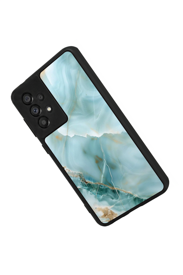 Samsung Galaxy A73 Uyumlu Mermer Marble Tasarımlı Glossy Premium Kılıf